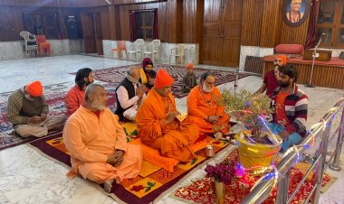 हरि शेवा धाम उदासीन  आश्रम में तुलसी पूजन सम्पन्न