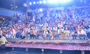 लेजर शो में हुए भगवान राम व भगवान झूलेलाल के दर्शन