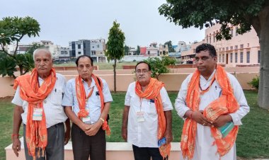 राज्य स्तरीय मुखी सम्मेलन से लौटे बीकानेर सिन्धी सेंट्रल पंचायत के पदाधिकारियो का हुआ भव्य स्वागत