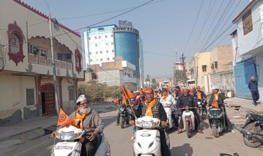 बीकानेर वासियो ने किया हेमू कालानी  जन जागरण रथयात्रा भव्य स्वागत