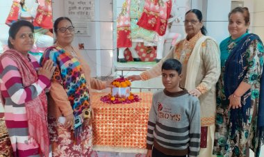 नागणेचीजी नगर में अक्षत कलश पूजन एवं निमंत्रण की तैयारियां जोरों पर